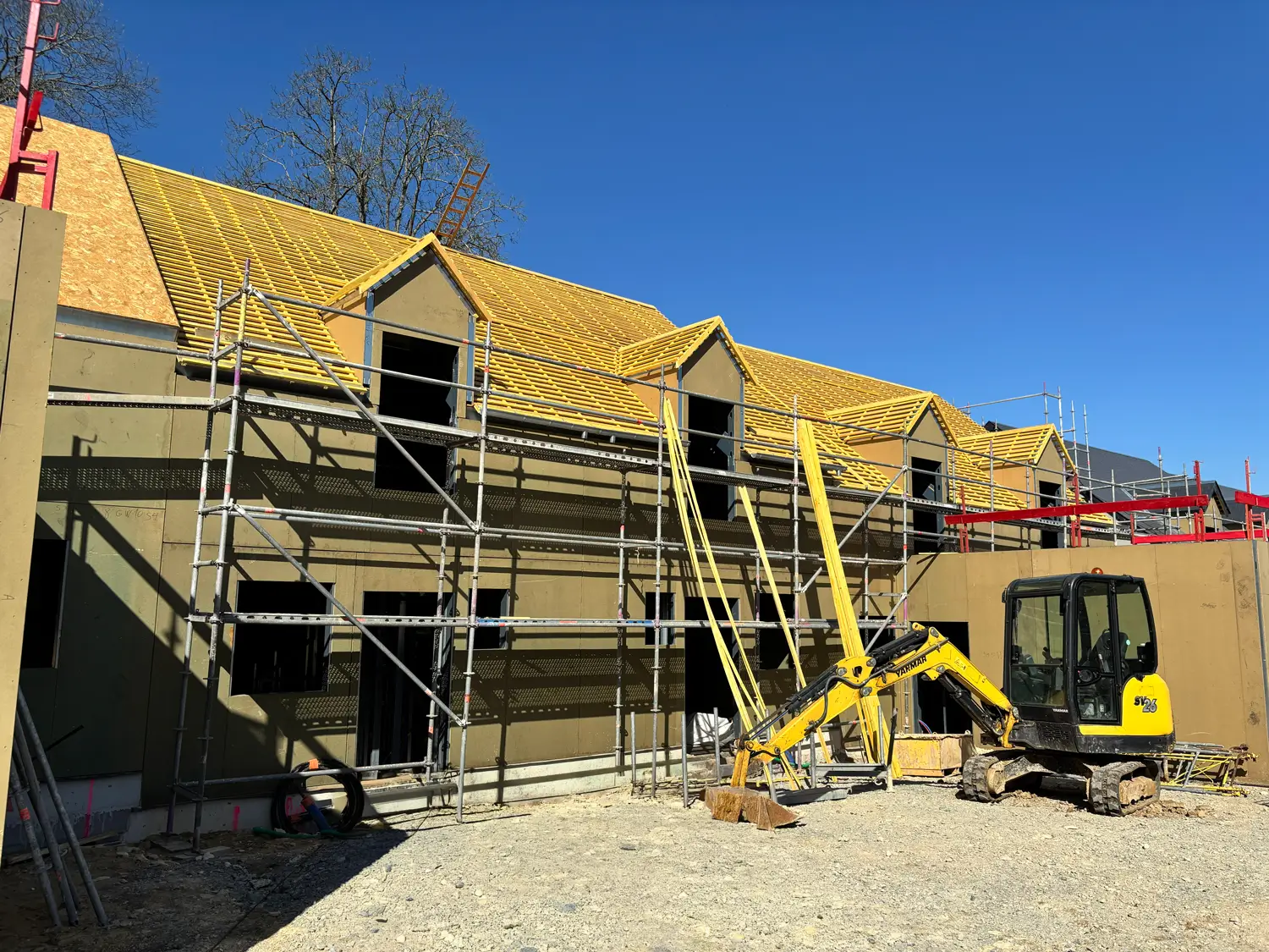 Construction de maisons individuelles groupées en ossature métallique légère à Allonnes par SWEELCO