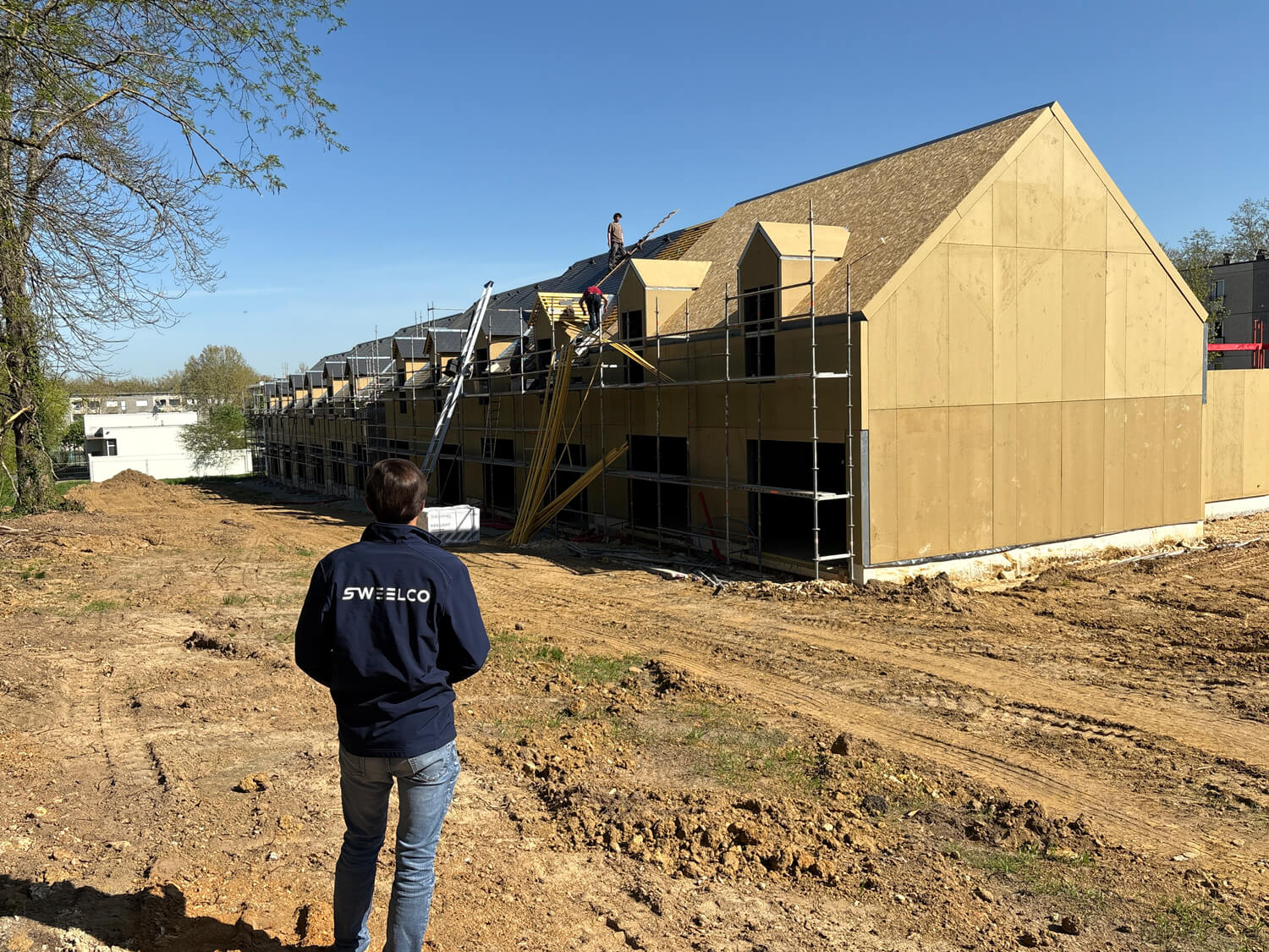Construction de maisons individuelles groupées en ossature métallique légère à Allonnes par SWEELCO