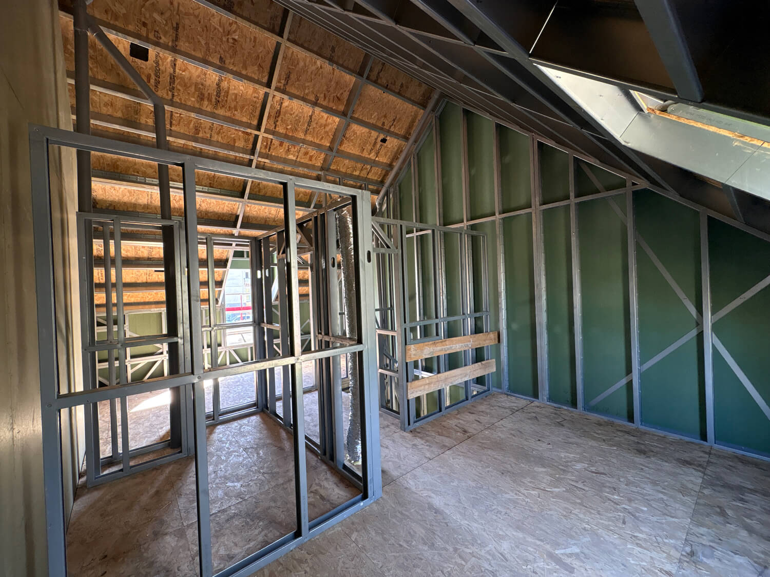 Construction de maisons individuelles groupées en ossature métallique légère à Allonnes par SWEELCO